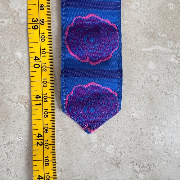 Jane Fraser of Maine O Ring Colorful Reversible Fabric Belt Floral Womens Size M - Picture 8 of 9
